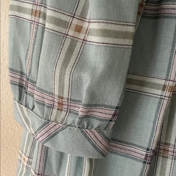 Sarah Louise Plaid Long Sleeve Smocked Dress with Peter Pan Collar. Classic! - Picture 5 of 9